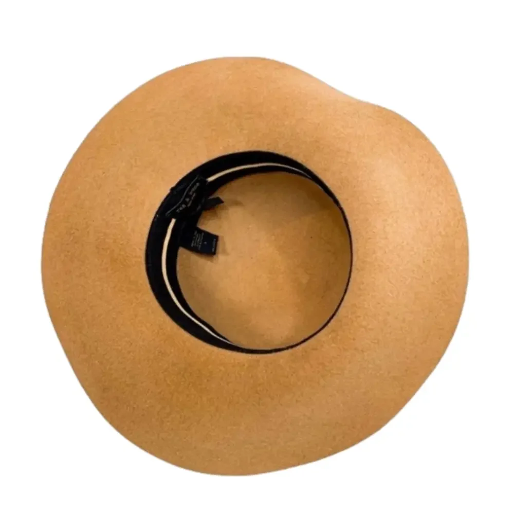 Rag & BONE New York Tan / Black Cloche Wool Hat